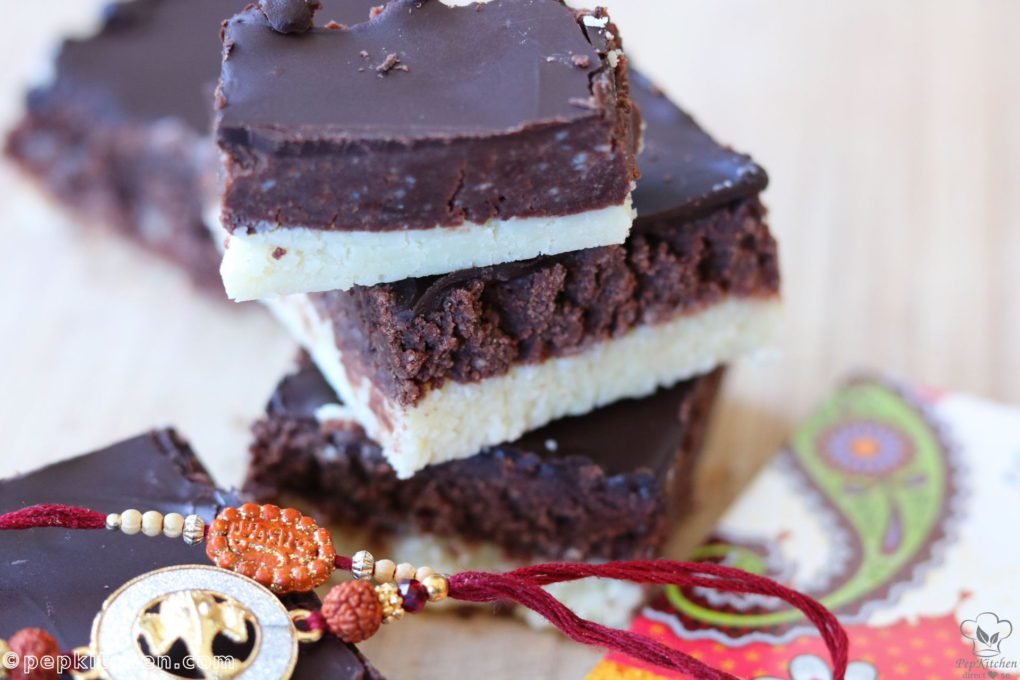 Layered Chocolate milk Barfi