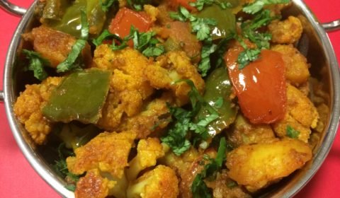 Gobi Dhaba Style (Stir Fry Cauliflower Indian Roadside Style)