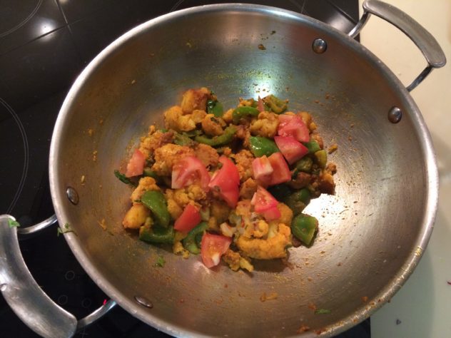 Gobi Dhaba Style (Stir Fry Cauliflower Indian Roadside Style)
