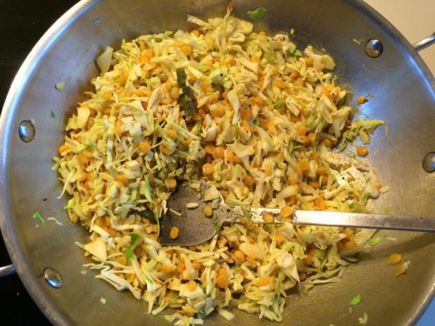 Cabbage Chana Dal Subji