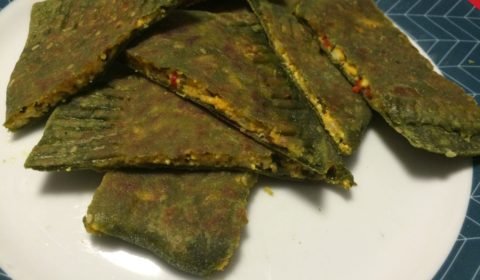 Palak Paneer Paratha