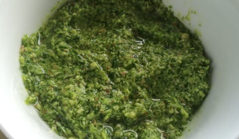 Khandeli Dhana Lasan Ni Chutney (Coriander Pesto)