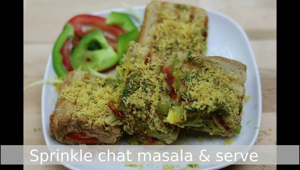 Bombay Masala Toast Sandwich