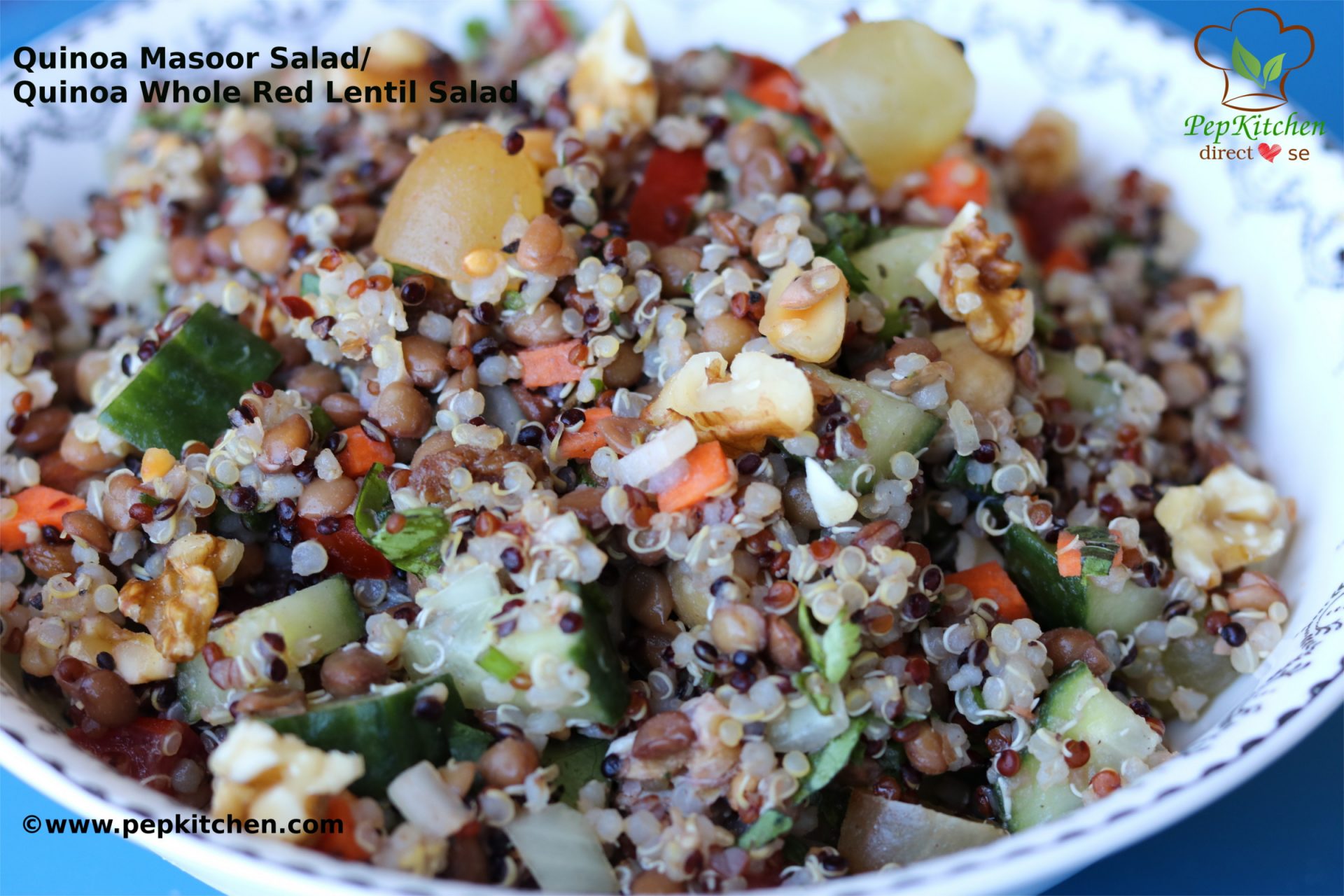Quinoa Masoor Salad/ Quinoa Whole Red Lentil Salad