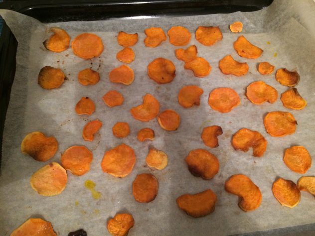 Baked Sweetpotato nachos