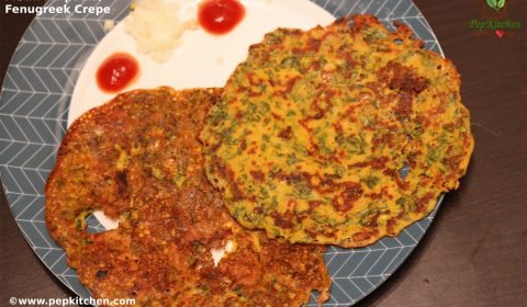 Methi Na Pudla/Fenugreek Crepe