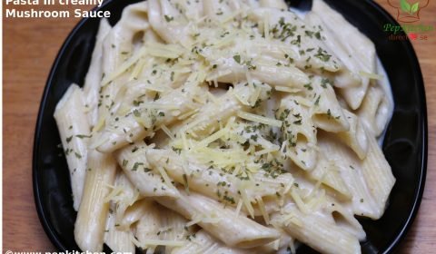 Pasta in creamy Mushroom sauce