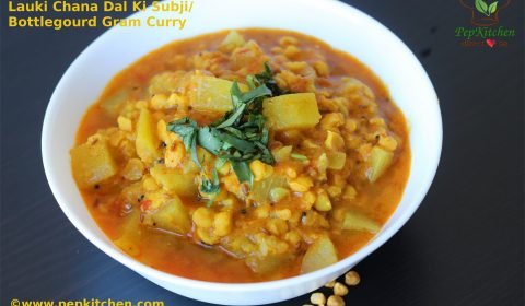 Dudhi Chana Nu Shaak/Lauki Chana Dal ki Subji/ Bottlegourd Gram Curry