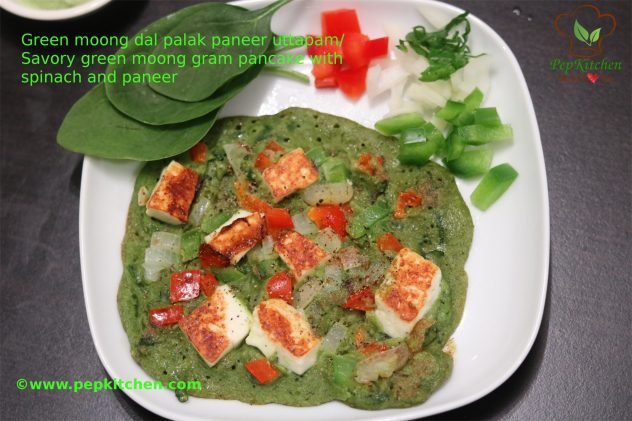 Green moong dal Uttapam