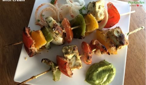 Malai Paneer Tikka / Grilled Cottage Cheese With Cream