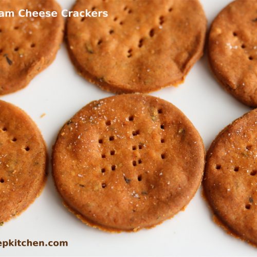 Baked Cream Cheese Crackers/ Baked Cream Cheese Puri