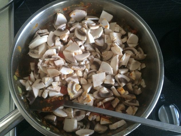 Mushroom veg masala