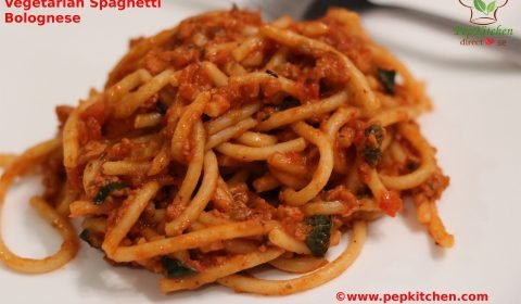 Vegetarian Spaghetti Bolognese