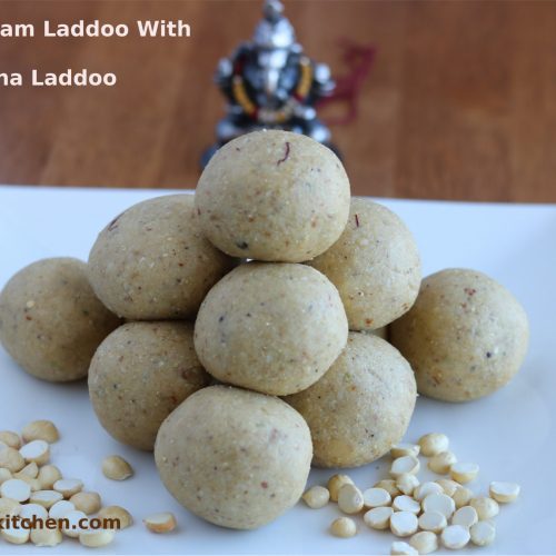 Roasted Gram Laddoo With Jaggery / Bhuna Chana Laddoo