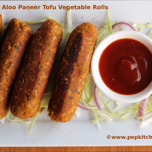 Aloo Paneer Tofu Vegetable Rolls