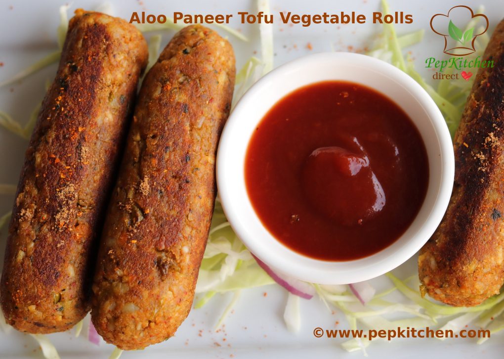 Aloo Paneer Tofu Vegetable Rolls