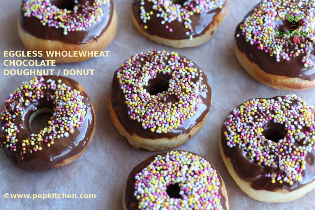 EGGLESS WHOLEWHEAT CHOCOLATE DOUGHNUT / DONUT