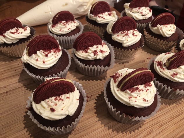 Eggless Red Velvet Cupcake With Buttercream Icing