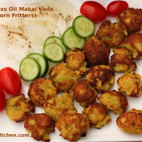 Less Oil Makai Vada (Corn Fritters)
