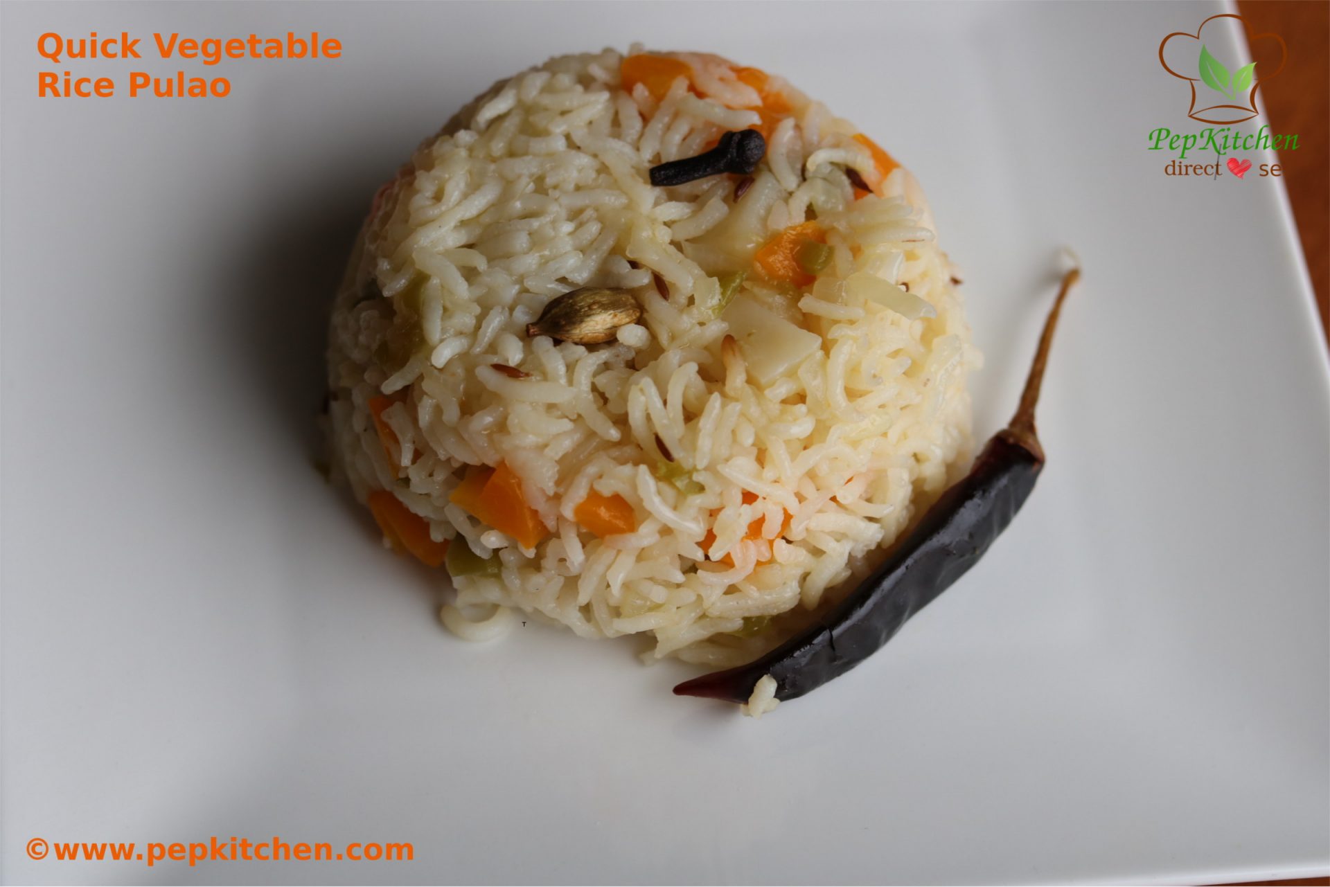 Quick Vegetable Rice Pulao