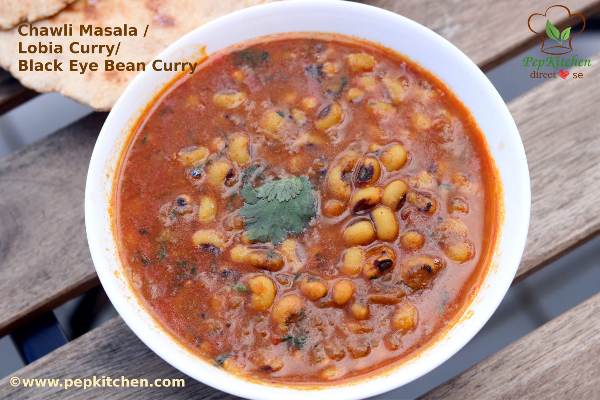 Chawli Masala / Lobia Curry / Black Eye Bean Curry