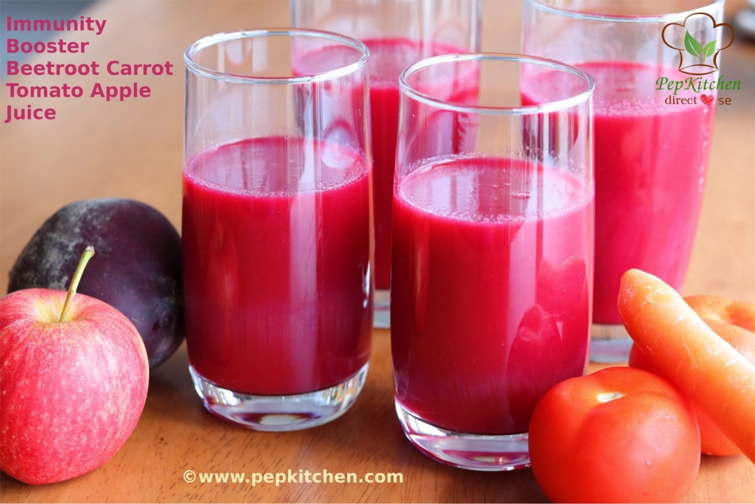 Immunity Booster Beetroot Carrot Tomato Apple Juice – Pepkitchen