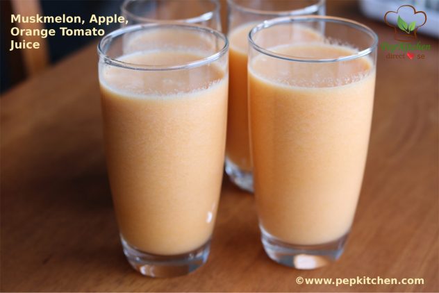 Muskmelon Apple Orange Tomato Juice