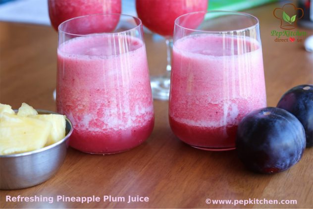 Refreshing Pineapple Plum Juice