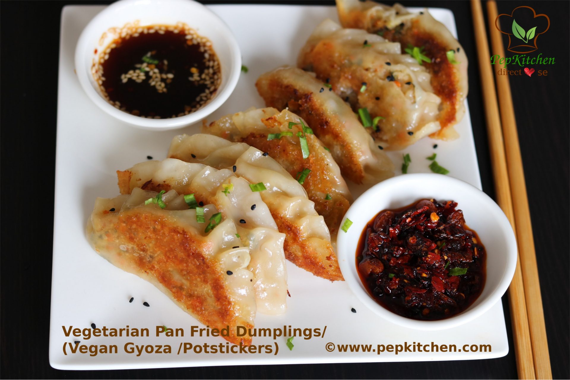 Vegetarian Pan Fried Dumplings Vegan Gyoza Potstickers Pepkitchen,Painting Baseboards Darker Than Walls