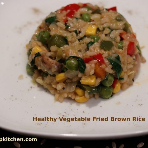 Healthy Vegetable Fried Brown Rice
