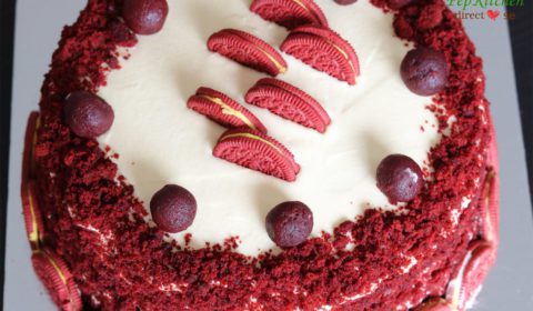 Eggless Red Velvet Cake With Cream Cheese Frosting