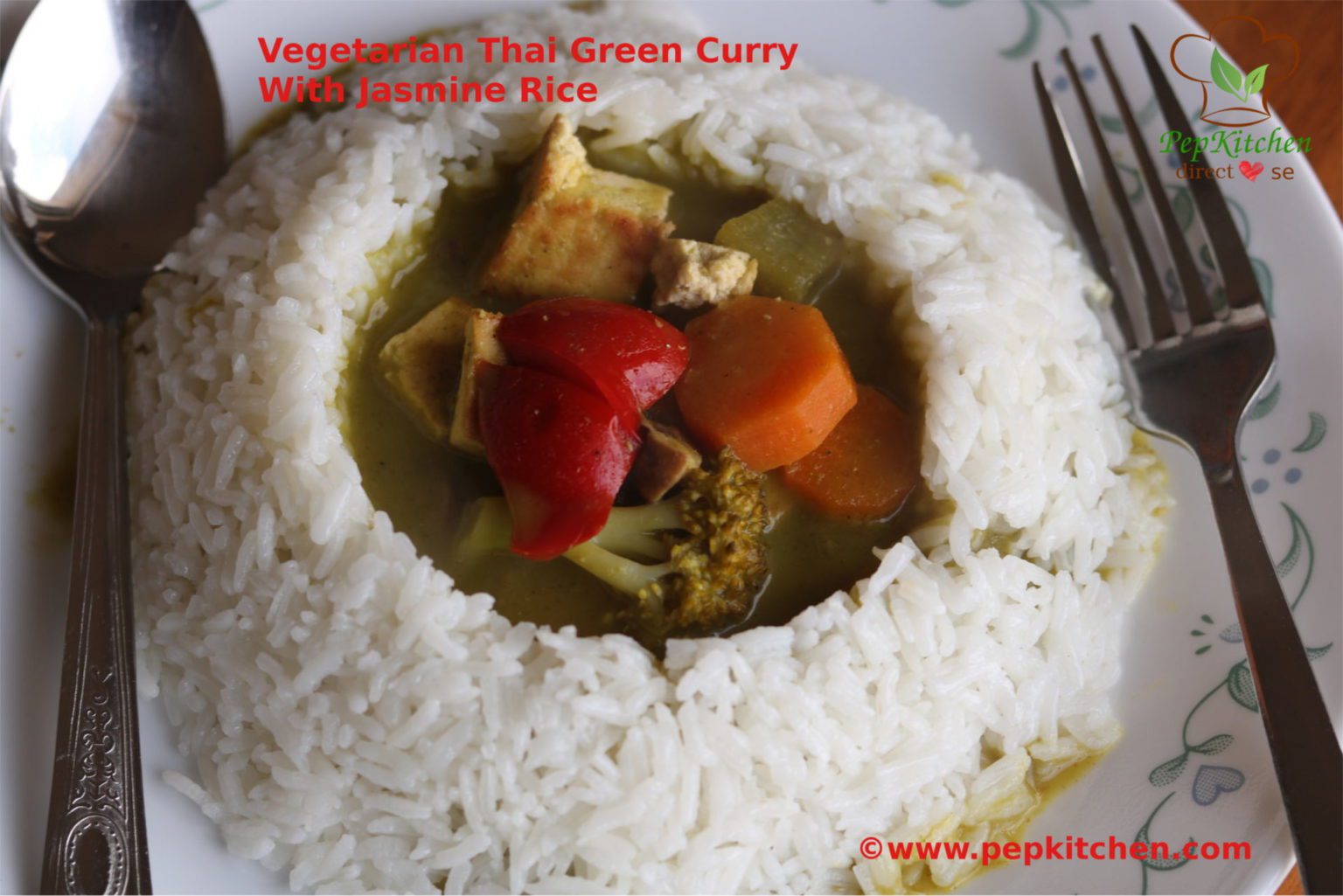 Vegetarian Thai Green Curry With Jasmine Rice – Pepkitchen
