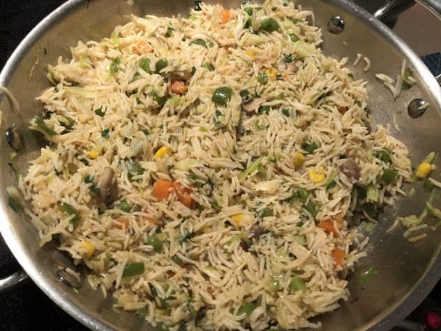 Vegetable Fried Rice (IndoChinese Style )