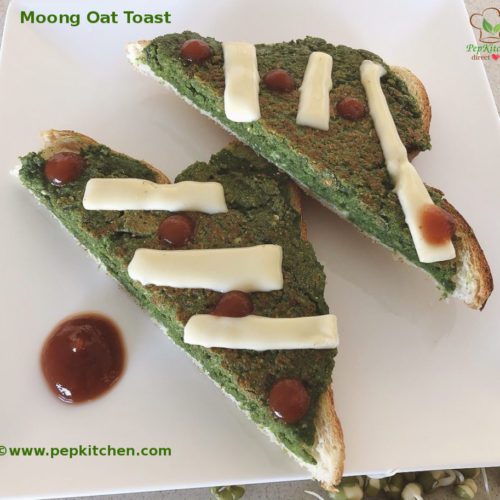 Moong oat toast