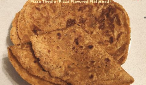 Pizza Thepla (Pizza Flavored Flatbread)