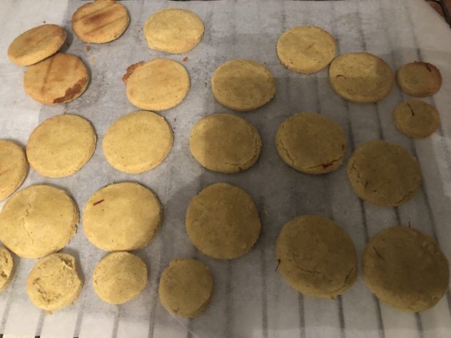 Kesar Badam Puri / Saffron Almond Cookie