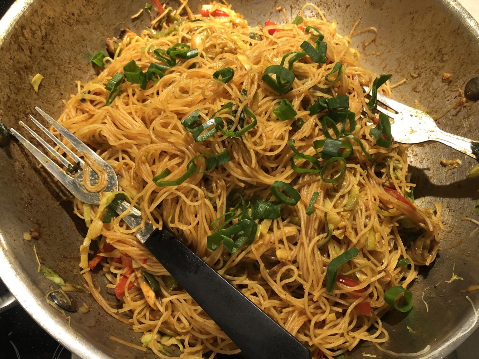 Vegetarian Singapore Noodles Pepkitchen